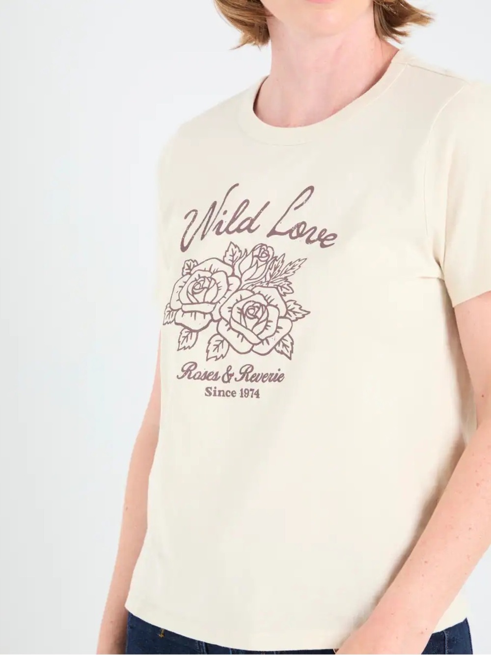 EveryWear Crew-Neck Graphic Ringer T-Shirt NWT Size L